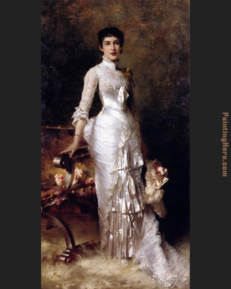 Julius LeBlanc Stewart Young Beauty In A White Dress